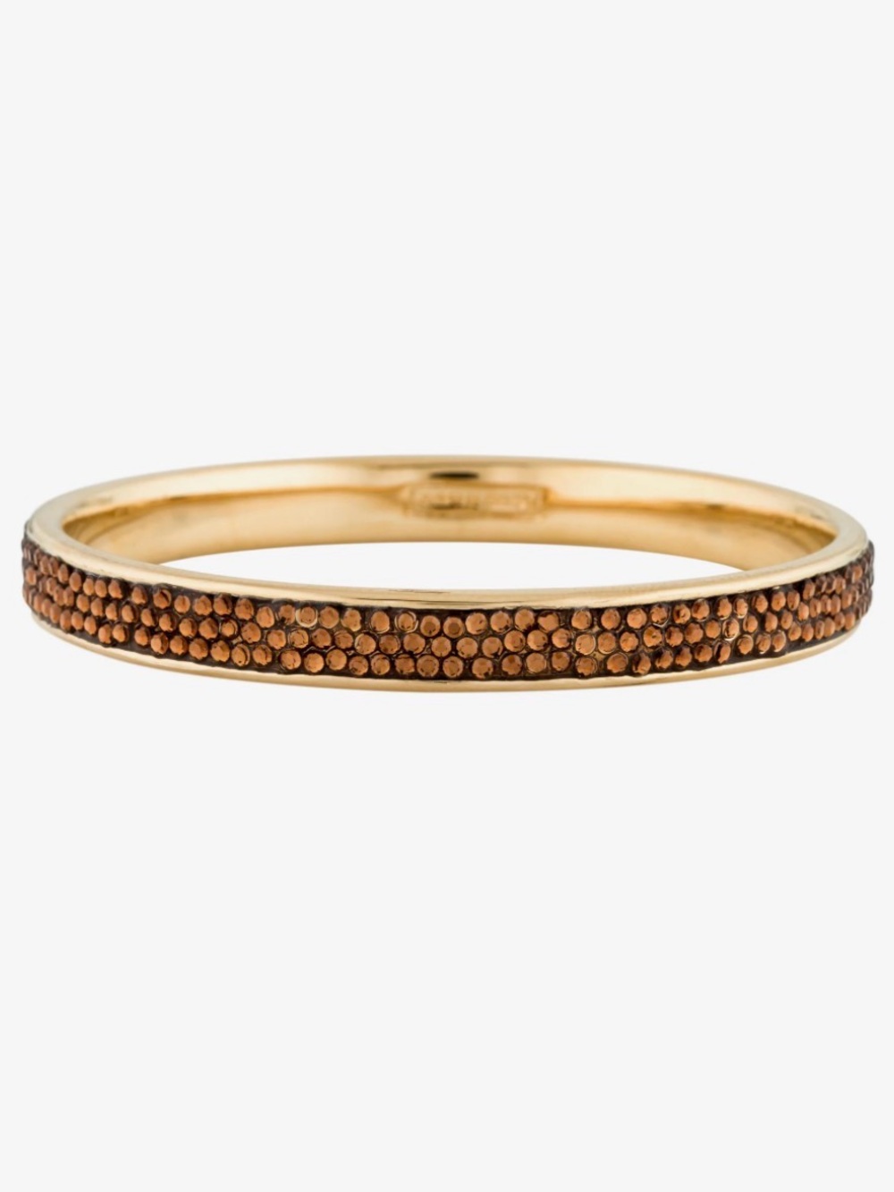 Judith Leiber Slim Shimmy Thin Pavé Bangle Bracelet Smoky Topaz